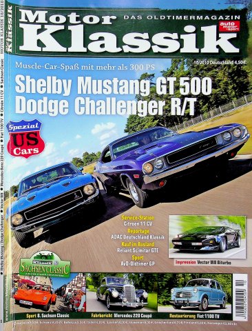 Deckblatt Motor Klassik (10/2010)